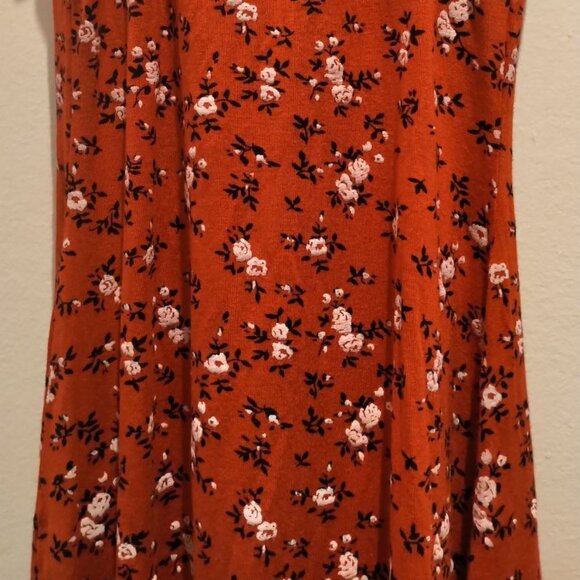 🐣NWT Pretty little thing Ruffled Babydoll Red Ditsy Floral Print Bodycon Dress - Picture 10 of 15